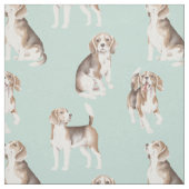 Tissu Motif chiot Beagle mignon (Échantillon)