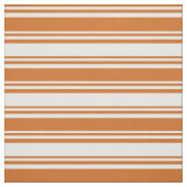 Tissu Motif Chocolat & Grilles de couleur blanche (Échantillon)