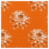 Tissu Motif Chrysanthemum - Orange (Fermer)