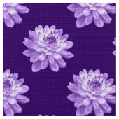 Tissu Motif Chrysanthemum - Violet profond (Fermer)