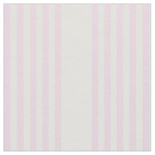 Tissu Motif cinq rayures pêche et crème