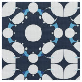 Tissu Motif circulaire abstrait avec des éléments géomét (Fermer)