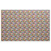 Tissu Motif Citron et Pastèque Tropicale (Yard)