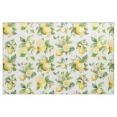 Tissu Motif citron, Fleurs de citron, Feuilles, Citrus (Fat Quarter)