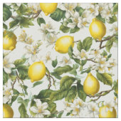 Tissu Motif Citrons (Fermer)