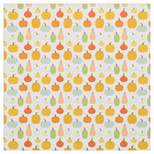 Tissu Motif citrouille coloré (Échantillon)