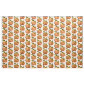 Tissu Motif Citrouille orange (Yard)