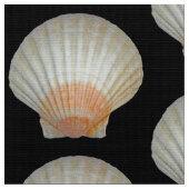 Tissu Motif Clam Shell - Noir (Fermer)