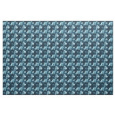 Tissu Motif classique de rose de bleu (Yard)