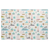 Tissu Motif coloré à thème nautique (Fat Quarter)