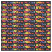 Tissu motif coloré de Picklaball (Échantillon)