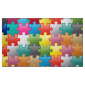 Tissu Motif coloré de puzzle (Fat Quarter)