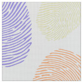 Tissu Motif coloré d'empreinte digitale (Fermer)
