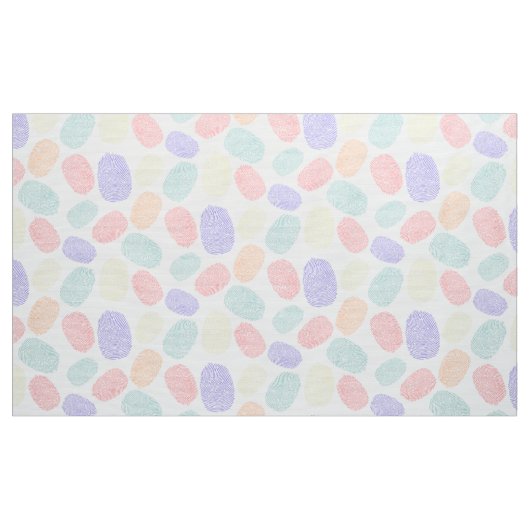 Tissu Motif coloré d'empreinte digitale (Yard)
