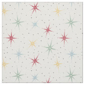 Tissu Motif coloré Starburst atomique mi-siècle (Échantillon)