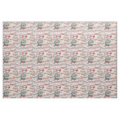 Tissu Motif comique de paresse (Fat Quarter)