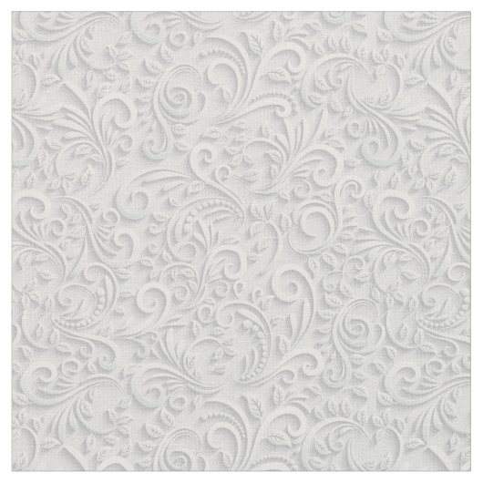Tissu Motif continu 3d blanc et gris (Fermer)