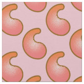 Tissu Motif corail et cachemire rose (Détail)