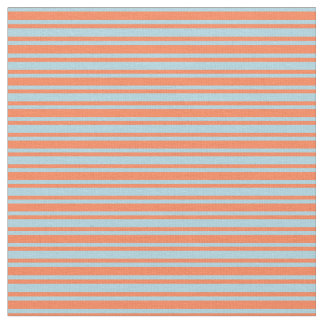 Tissu Motif Coral & Light Blue Lines