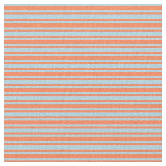 Tissu Motif Coral & Light Blue Lines (Fermer)