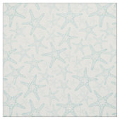 Tissu Motif côtier de Starfish Turquoise (Échantillon)