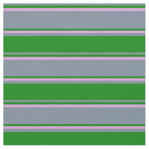 Tissu Motif couleur ardoise légère, vert et prune