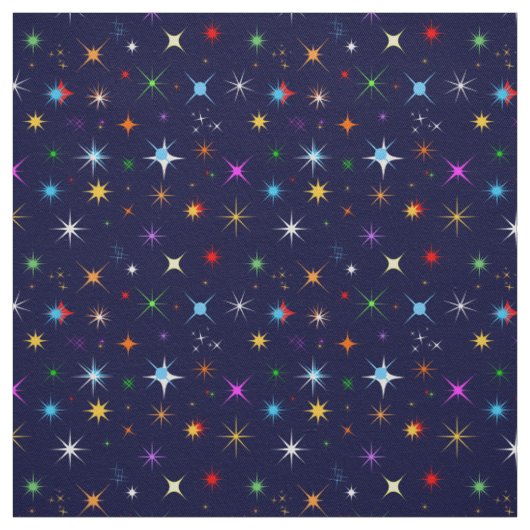 Tissu Motif couleur étoile (Échantillon)