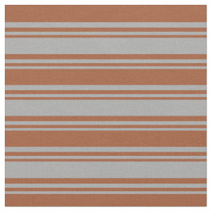 Tissu Motif couleur gris foncé et sienne