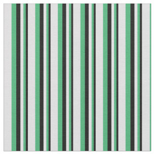 Tissu Motif couleur noir, vert mer et lavande
