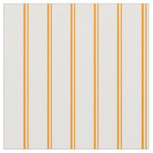 Tissu Motif couleur orange foncé et crème de menthe