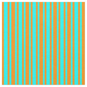 Tissu Motif couleur orange foncé et cyan