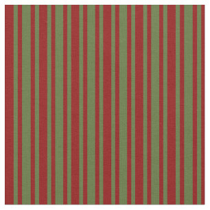 Tissu Motif couleur rouge foncé et vert olive foncé