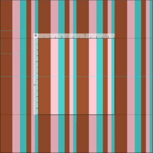 Tissu Motif couleur turquoise, rose et sienne
