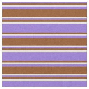 Tissu Motif couleur violet, Brown et beige