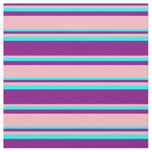 Tissu Motif couleur violet, rose clair et cyan