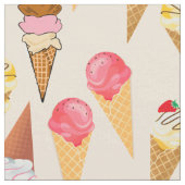 Tissu Motif crème glacée (Fermer)