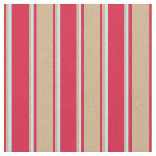 Tissu Motif Crimson, Tan et Turquoise