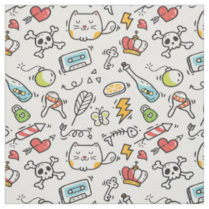 Tissu Motif Cute Kawaii