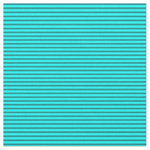 Tissu Motif Cyan et Turquoise de bandes/lignes de couleu