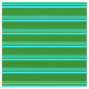 Tissu Motif Cyan & Green Colour Lines
