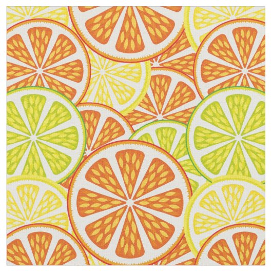 Tissu Motif d'agrume (Fermer)