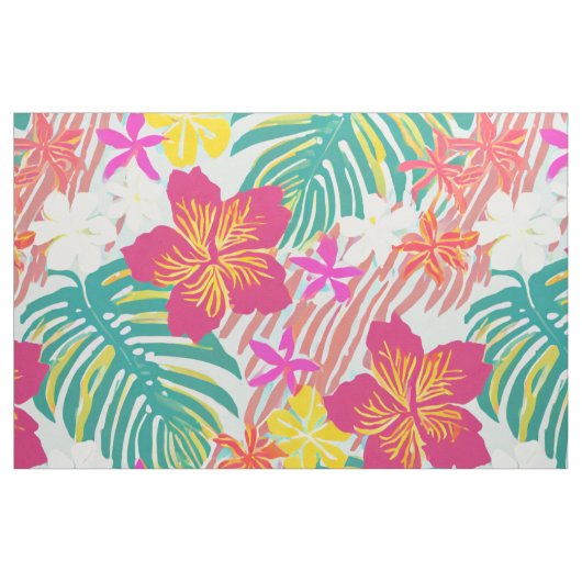 Tissu Motif d'aloha tropical moderne (Fat Quarter)