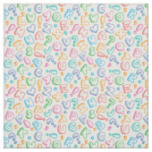 Tissu motif d'alphabet (Échantillon)