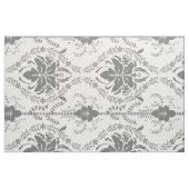 Tissu Motif Damask blanc et gris (Fat Quarter)
