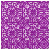 Tissu Motif damassé médiéval, violet améthyste (Fermer)