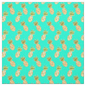 Tissu Motif d'ananas à aquarelle d'été tropical (Échantillon)