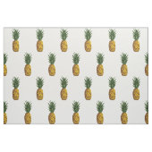 Tissu Motif d'ananas tropical blanc (Fat Quarter)