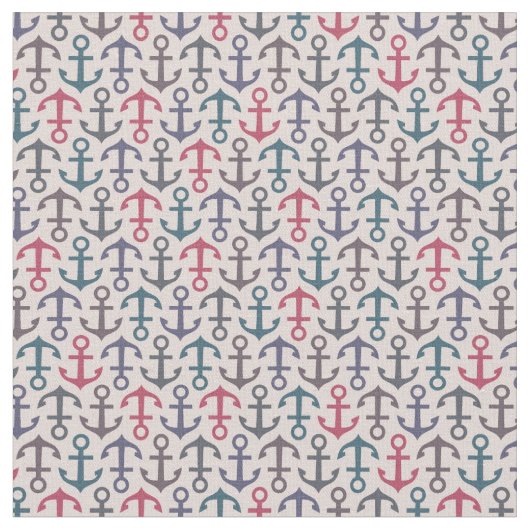 Tissu Motif d'Ancre (Fermer)