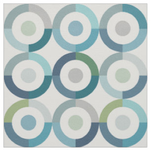 Tissu Motif d'anneaux de bloc de couleur de mod de la