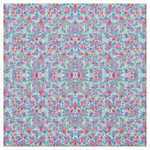 Tissu Motif d'aquarelle aux fraises florales (Échantillon)